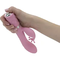 Розкішний вібратор-кролик Pillow Talk - Kinky Pink з кристалом Сваровські, потужний - Master
