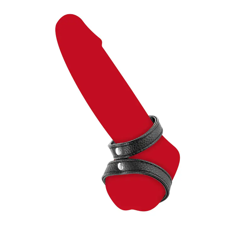 Подвійне ерекційне кільце з обхватом для мошонки Fetish Tentation Double Сockring - Master