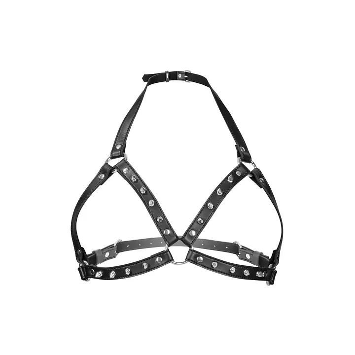 Портупея з металевими шипами Fetish Tentation Sexy Adjustable Chest Harness - Master