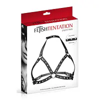 Портупея з металевими шипами Fetish Tentation Sexy Adjustable Chest Harness - Master