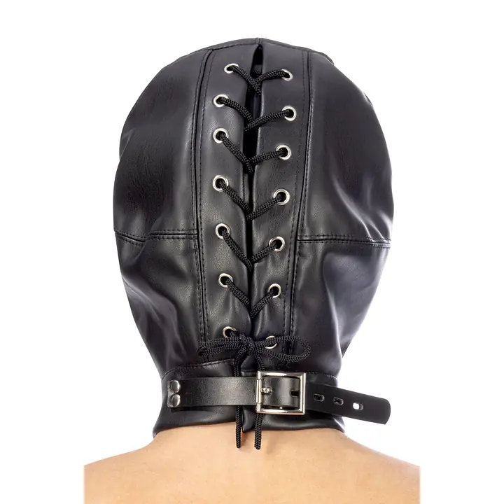 Капюшон для БДСМ Fetish Tentation Closed BDSM hood in leatherette - Master