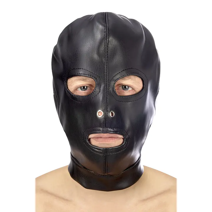 Капюшон для БДСМ з відкритими очима і ротом Fetish Tentation Open mouth and eyes BDSM hood - Master