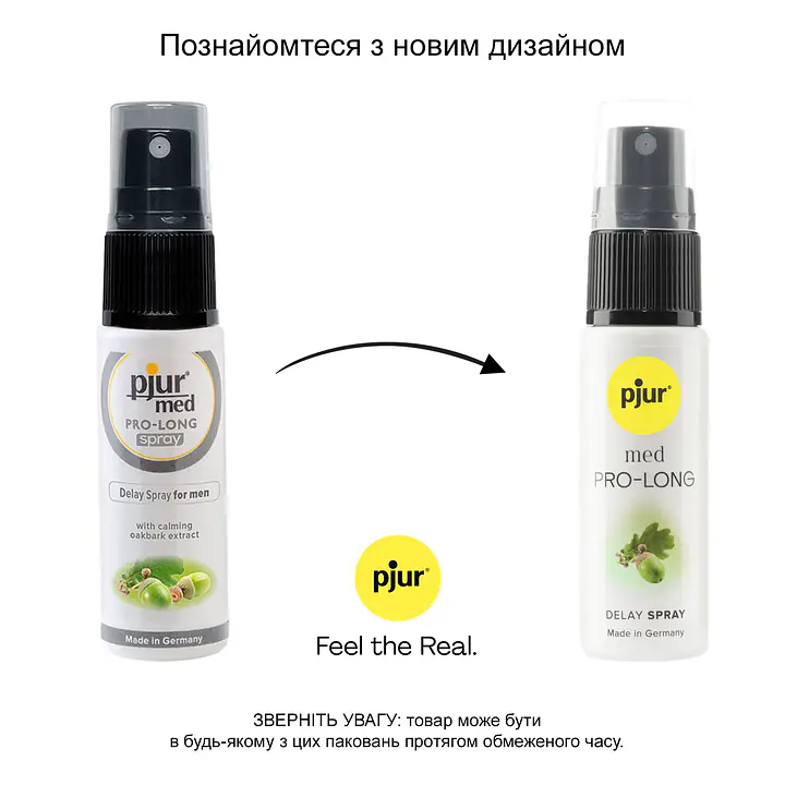 Пролонгувальний спрей pjur MED Prolong Spray 20 мл із екстрактом дубової кори та пантенолом - Master