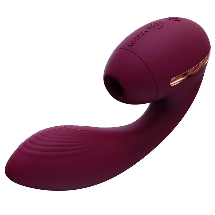 Вакуумний вібратор KISTOY Tina Mini Violet, вагінально-кліторальний - Master