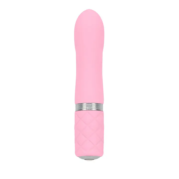 Розкішний вібратор PILLOW TALK - Flirty Pink з кристалом Сваровські, гнучка головка - Master