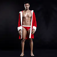 Чоловічий еротичний костюм "Звабливий Санта" One Size Red - Master