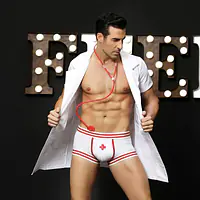 Чоловічий еротичний костюм доктора “Дбайливий Генрі” One Size White - Master
