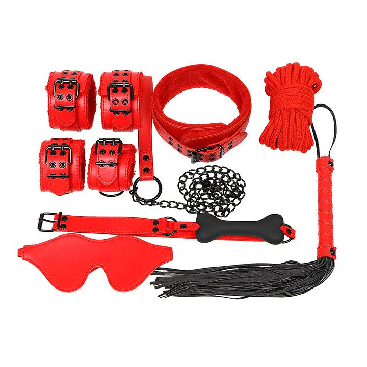 Набір для БДСМ 7в1 LY1003 Red - Master