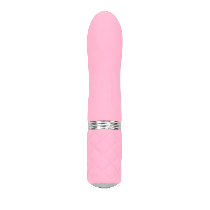Розкішний вібратор PILLOW TALK - Flirty Pink з кристалом Сваровські, гнучка головка - Master