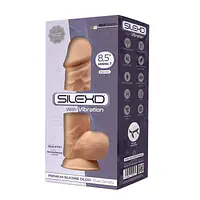 Фалоімітатор з вібрацією SilexD Norman Vibro Flesh (MODEL 1 size 8,5in), двошаровий, діаметр 5 см - Master