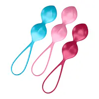 Вагінальні кульки Satisfyer V Balls (3 пари), діаметр 3,4 см, маса 79-114-150г, монолітні - Master