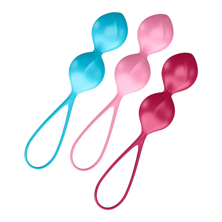 Вагінальні кульки Satisfyer V Balls (3 пари), діаметр 3,4 см, маса 79-114-150г, монолітні - Master
