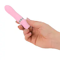 Розкішний вібратор PILLOW TALK - Flirty Pink з кристалом Сваровські, гнучка головка - Master