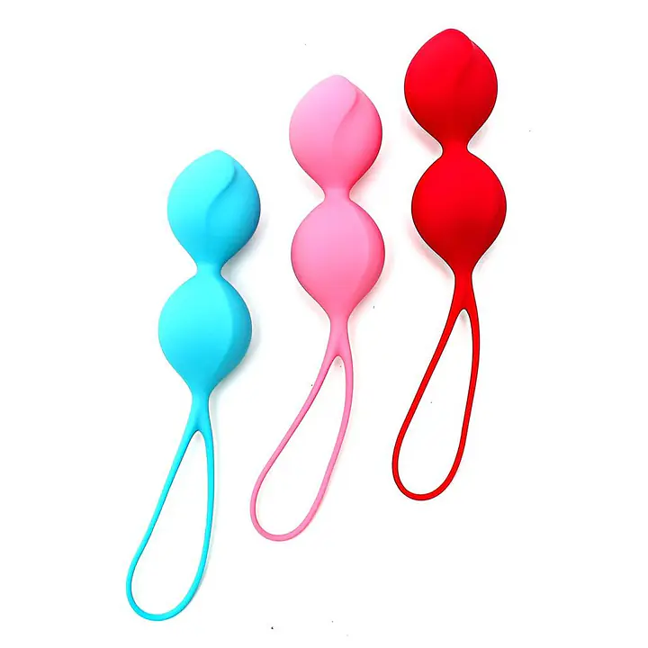 Вагінальні кульки Satisfyer V Balls (3 пари), діаметр 3,4 см, маса 79-114-150г, монолітні - Master