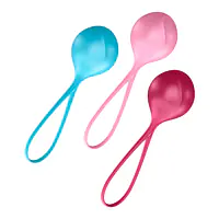 Вагінальні кульки Satisfyer Strengthening Balls (3шт), діаметр 3,8 см, маса 62-82-98г, монолітні - Master