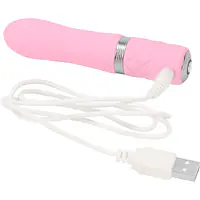 Розкішний вібратор PILLOW TALK - Flirty Pink з кристалом Сваровські, гнучка головка - Master