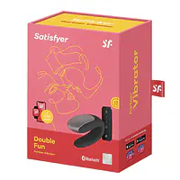 Смартвібратор для пар Satisfyer Double Fun (Black) з пультом ДК - Master