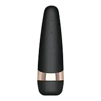 Вакуумний кліторальний стимулятор Satisfyer Pro 3+ Vibration з вібрацією та дуже м'яка яким кінчиком - Master