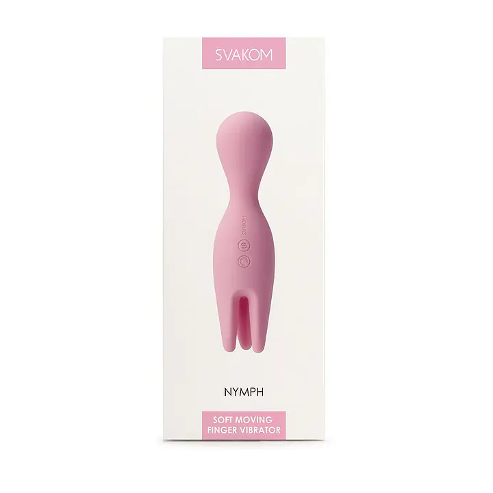 Подвійний вібратор для чутливих зон Svakom Nymph Pale Pink - Master