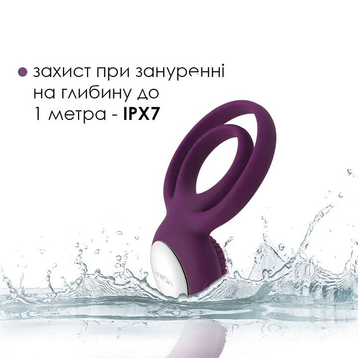 Подвійне ерекційне кільце з вібрацією Svakom Tammy Violet - Master