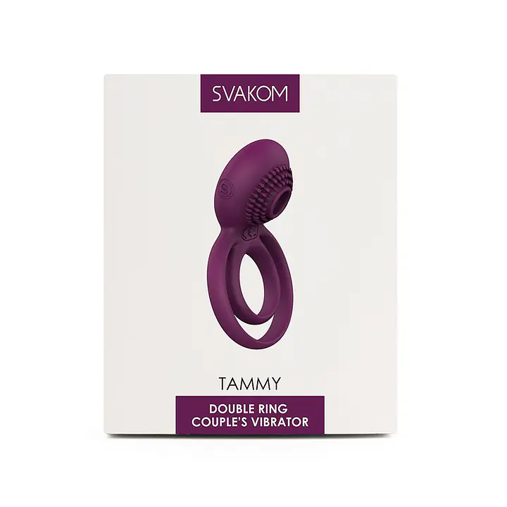 Подвійне ерекційне кільце з вібрацією Svakom Tammy Violet - Master