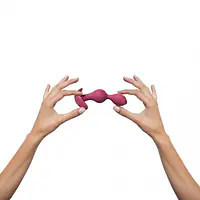 Анальний стимулятор, гнучкий з вібрацією Love To Love TWINNY BUD Plum - Master