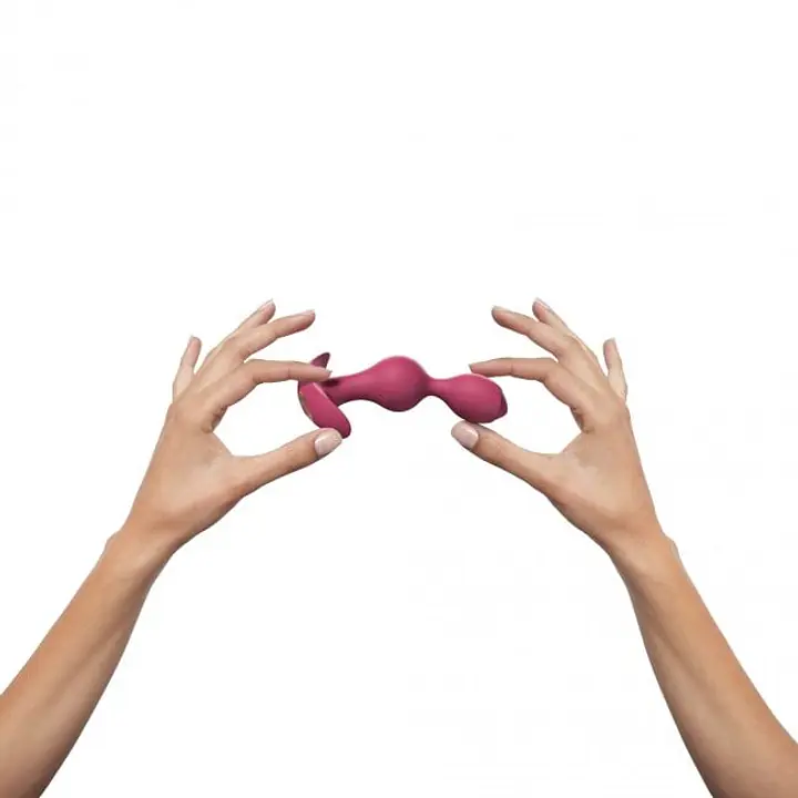 Анальний стимулятор, гнучкий з вібрацією Love To Love TWINNY BUD Plum - Master