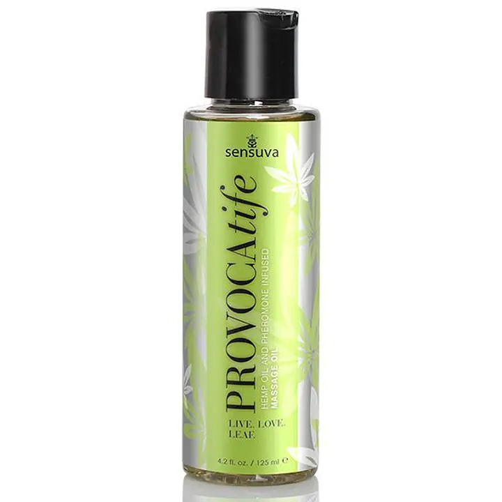 Масажна олія Sensuva: Provocatife Hemp Oil Infused Massage (125 мл) з феромонами і олією конопель - Master