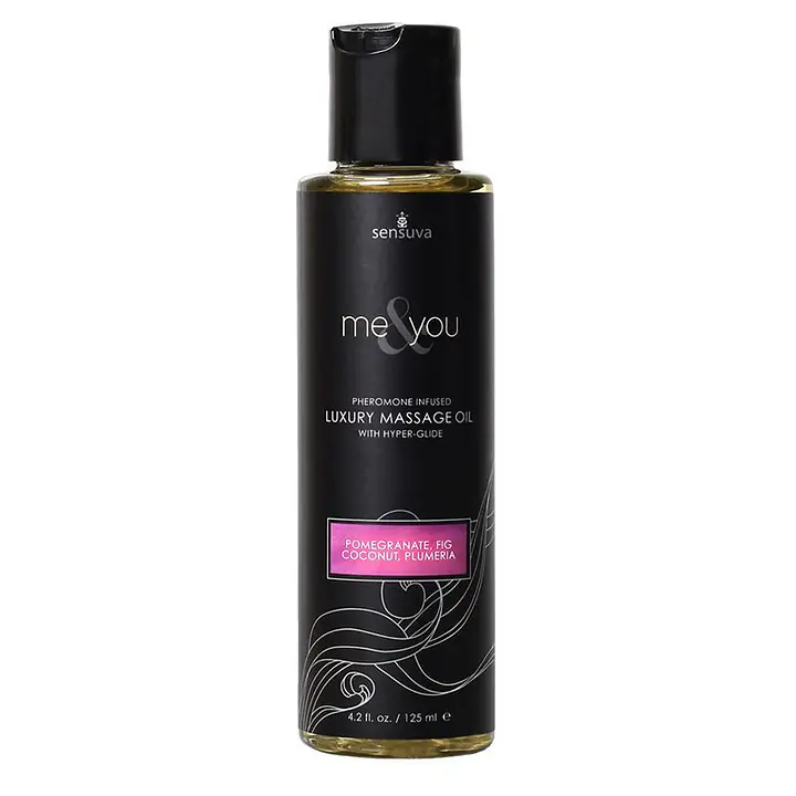 Масажна олія Sensuva Me&You Pomegranate, Fig, Coconut&Plumeria (125мл) з феромонами - Master