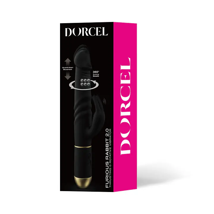 Вібратор Dorcel Furious Rabbit 2.0 зі зворотно-поступальними рухами головки, перезаряджуваний - Master
