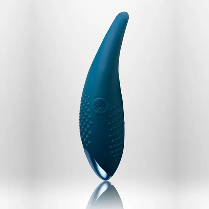 Ерекційне кільце з вібрацією Rocks Off Empower Blue - Master
