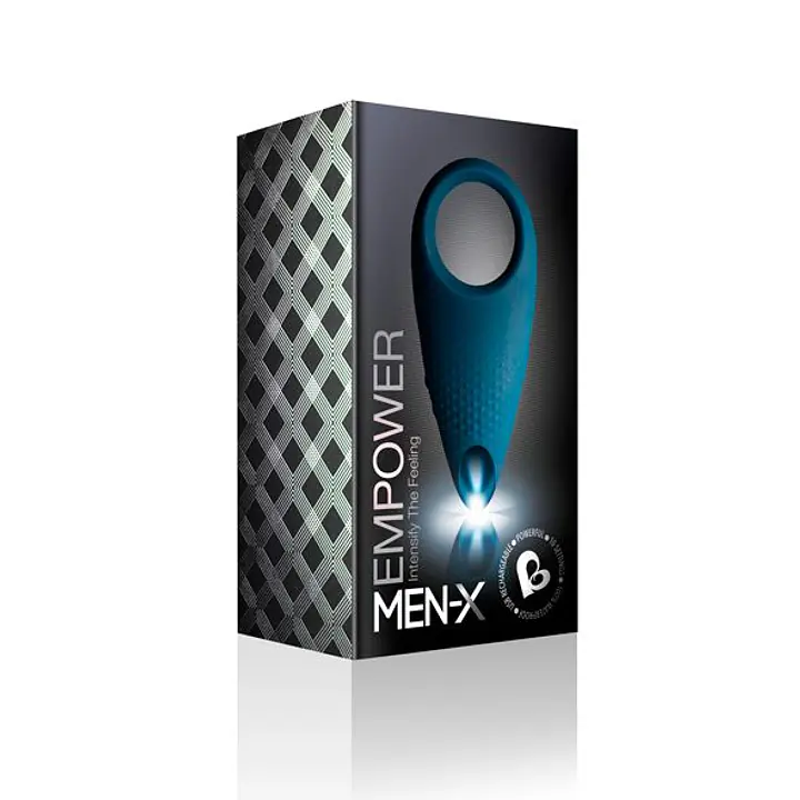 Ерекційне кільце з вібрацією Rocks Off Empower Blue - Master