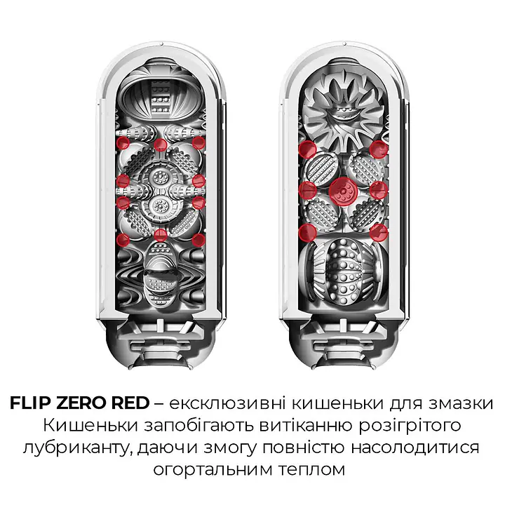 Набір мастурбатора із нагрівачем Tenga Flip Zero Red + Flip Warmer - Master