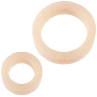 Набір ерекційних кілець Doc Johnson Platinum Premium Silicone — The C-Rings — White - Master