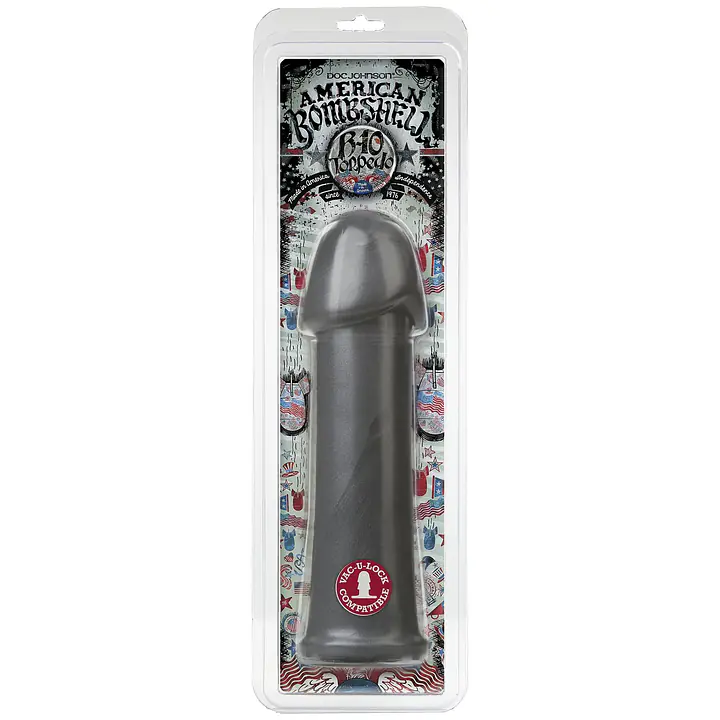 Фалоімітатор для фістингу American Bombshell — B-10 Torpedo — Gun Metal - Master