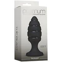 Анальний плаг зі спіральним каналом Doc Johnson Platinum Premium Silicone — The Blast — Black - Master