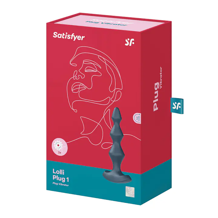 Анальний стимулятор-намистини з двома моторами Satisfyer Lolli-Plug 1 Dark teal - Master