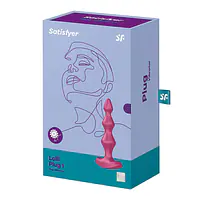 Анальний стимулятор-намистини з двома моторами Satisfyer Lolli-Plug 1 Berry - Master