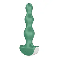 Анальний стимулятор-намистини з двома моторами Satisfyer Lolli-Plug 2 Green - Master