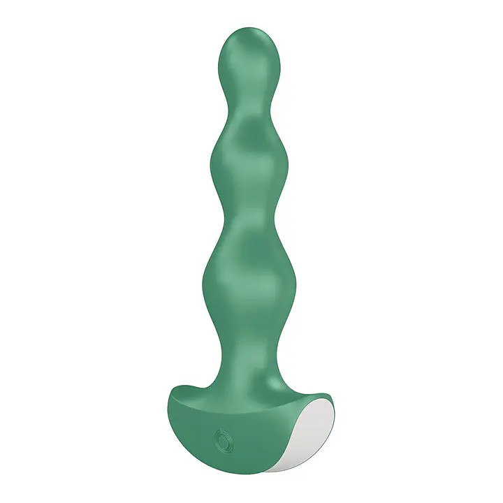 Анальний стимулятор-намистини з двома моторами Satisfyer Lolli-Plug 2 Green - Master