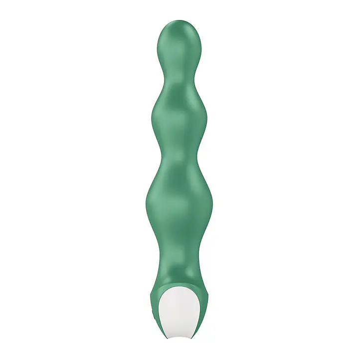 Анальний стимулятор-намистини з двома моторами Satisfyer Lolli-Plug 2 Green - Master