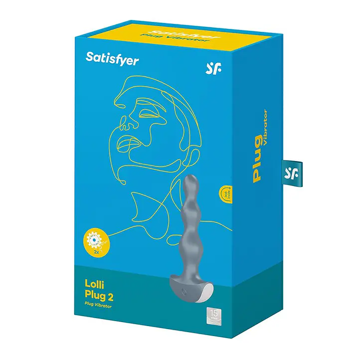 Анальний стимулятор-намистини з двома моторами Satisfyer Lolli-Plug 2 ice blue - Master