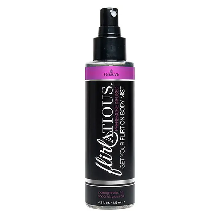 Спрей-міст для тіла з феромонами Sensuva Flirtatious Pomegranate, Fig, Coconut&Plumeria (125мл) - Master