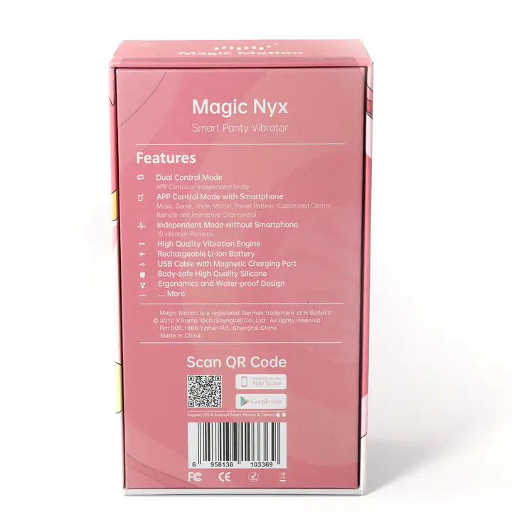 Смарт-вібратор у трусики Magic Motion Nyx Red - Master