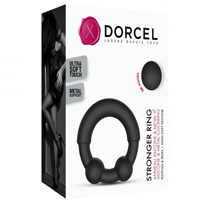Ерекційне кільце з металевими вставками Dorcel STRONGER RING - Master