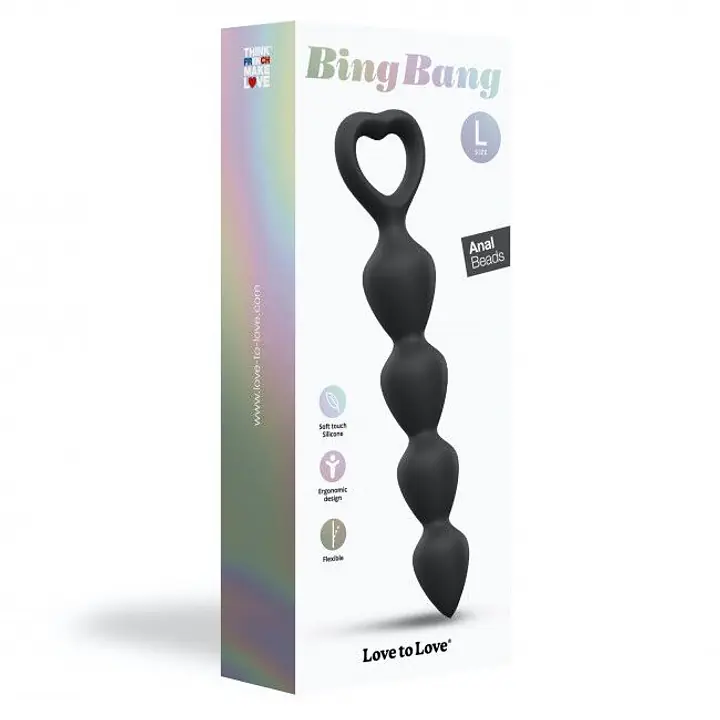 Анальний ланцюжок Love To Love BING BANG L - BLACK ONYX - Master