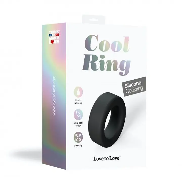 Ерекційне кільце широке Love To Love COOL RING - BLACK ONYX - Master