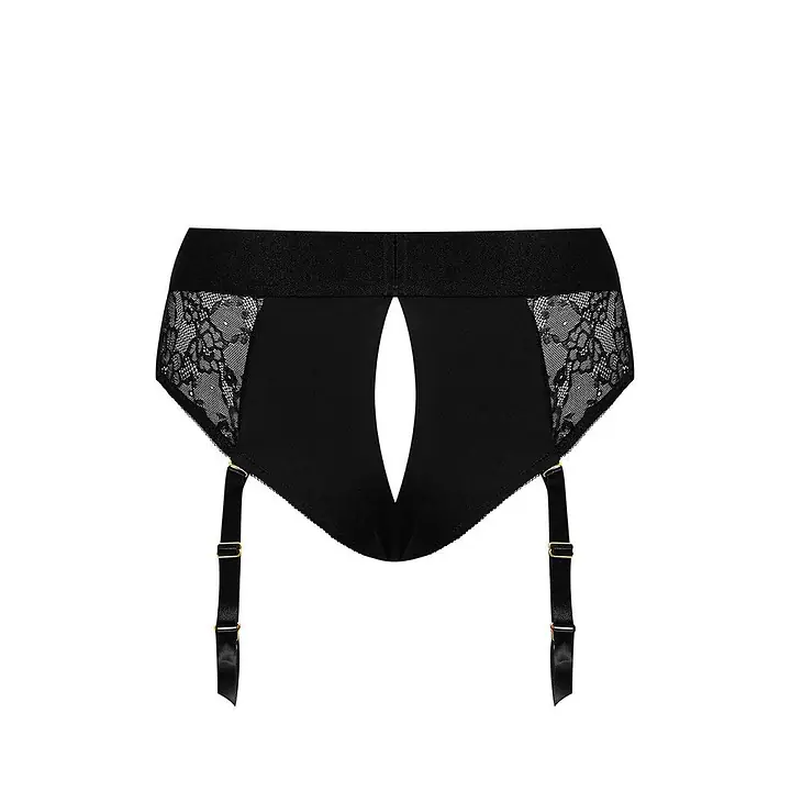 Мереживні труси для страпона з підв'язками для панчіх Strap-On-Me DIVA HARNESS - S - Master