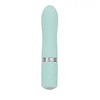 Розкішний вібратор PILLOW TALK - Flirty Teal з кристалом Сваровські, гнучка голівка - Master