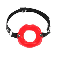 Кляп-розширювач у формі губ Art of Sex – Gag Lips, натуральна шкіра - Master